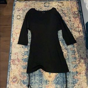 Topshop lace up side tunic dress